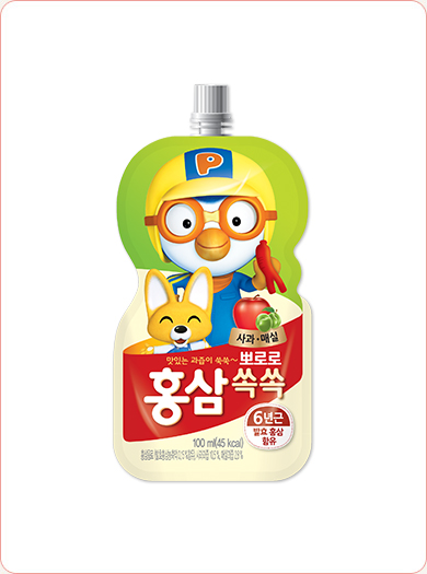 Pororo Pouch Red Ginseng Apple & plum